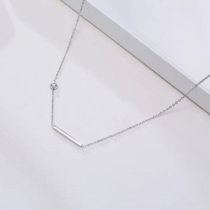 Radiant Sideways Cross Necklace