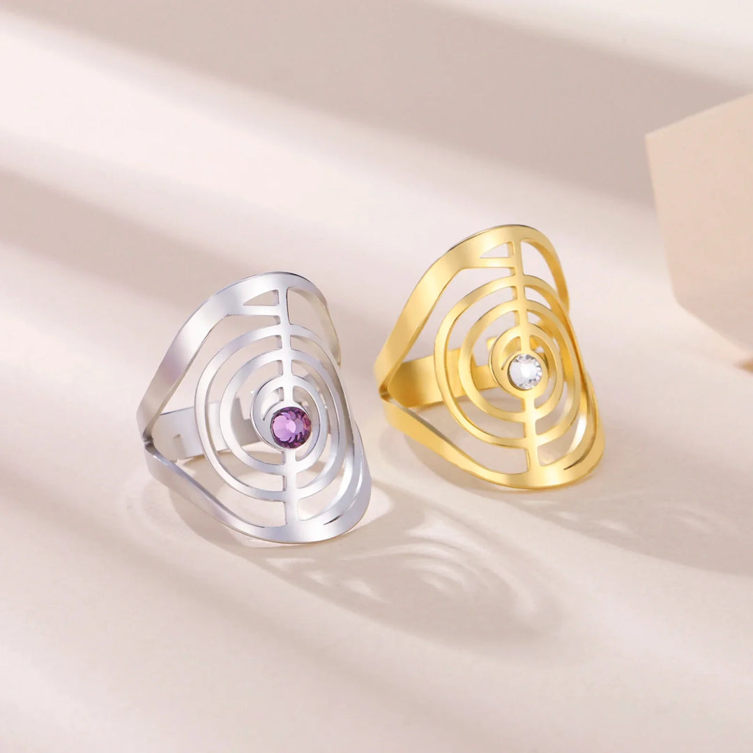 Spiral Gem Ring