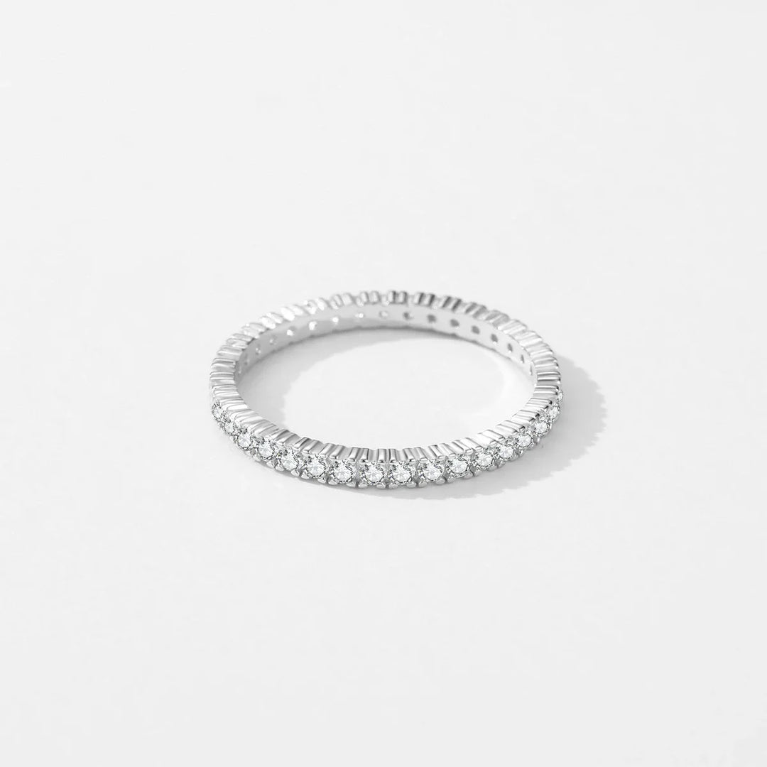 Shining Minimalist Eternity Ring