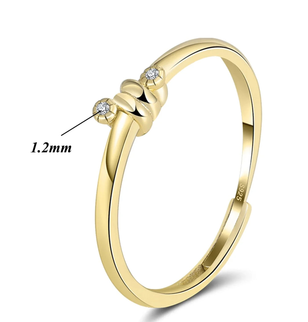 Elegant Tiny Crystal Ring