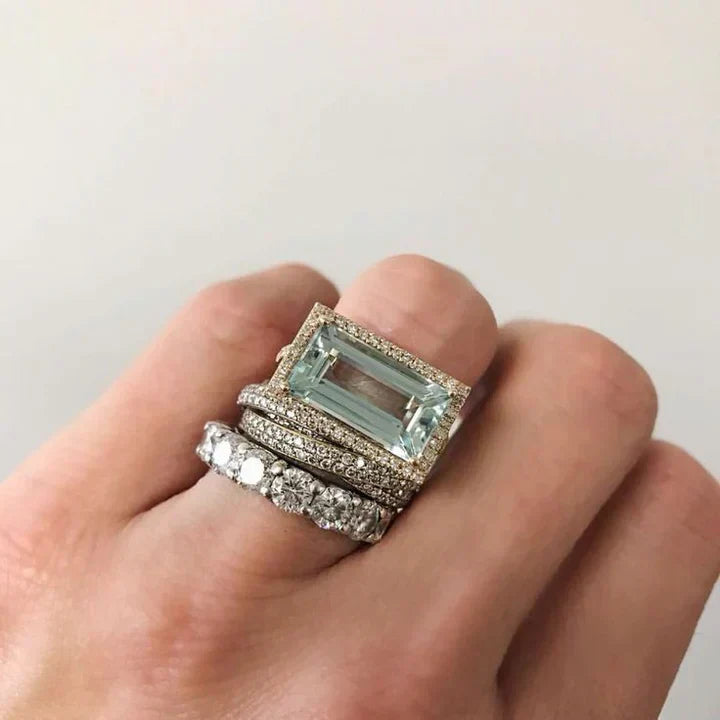 Elegant Ocean's Ring Set