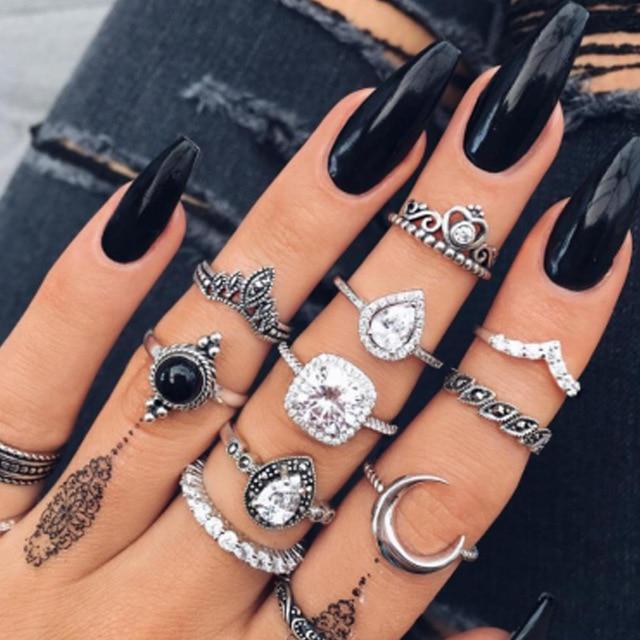 Unique Ring Set: 8 to 12 Pieces