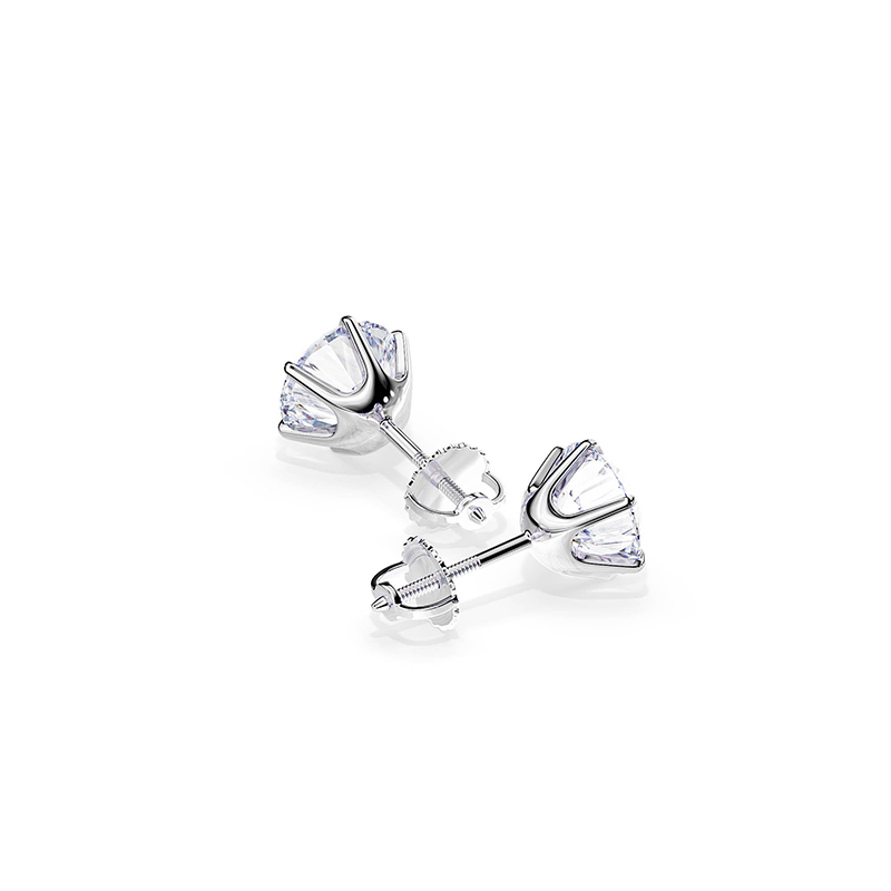 Chic White Gold Tera Earrings